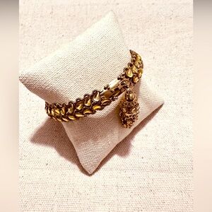 Vintage | Bracelet | Indian Kundan Tassel Bracelet | Gold Metal